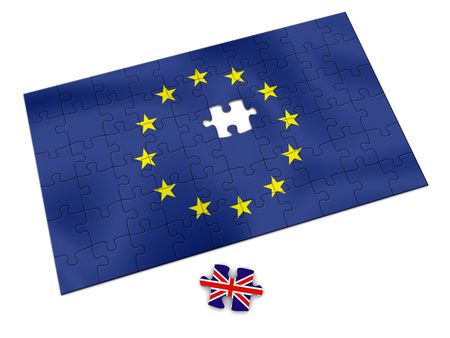 European Union Puzzle - Englandの写真素材