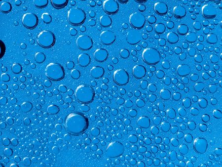 Waterdrops from backの写真素材