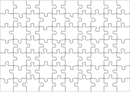 Blank puzzle, 70 piecesのイラスト素材