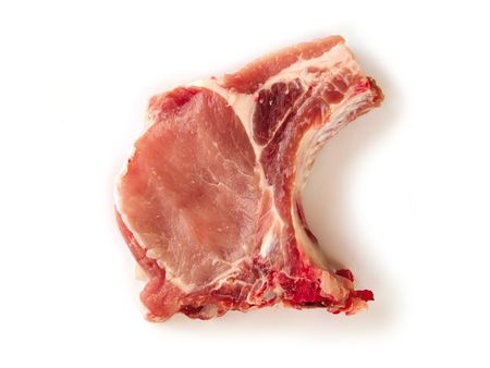 Slice of fresh meatの写真素材