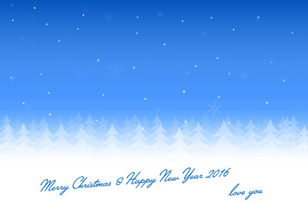 Christmas and Happy new year card for everyone you love.のイラスト素材