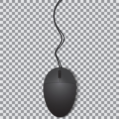 Mouse Isolated on Transparent Background in Realistic Styleのイラスト素材