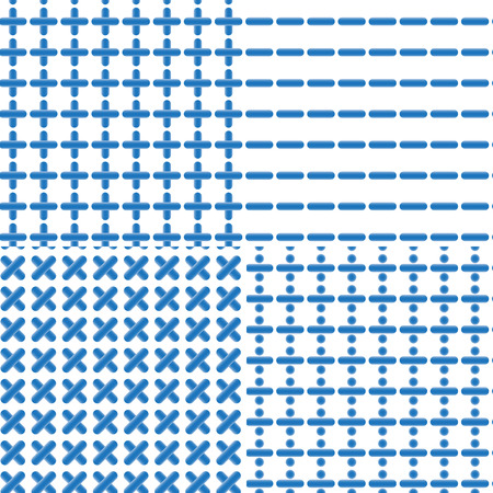 Mathematical Symbol Seamless Pattern on White Backgroundのイラスト素材