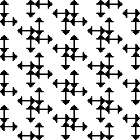 Dumbbell Seamless Pattern Black and White Illustrationのイラスト素材