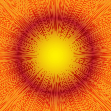 Red Radial Burst Orange Background Speed Lines Graphic Effectのイラスト素材