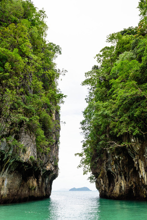 Koh Hong Island Krabi in Thailand Between the Rockの写真素材