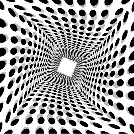 Abstract Background Circle Dot Twist Vector Illustrationのイラスト素材