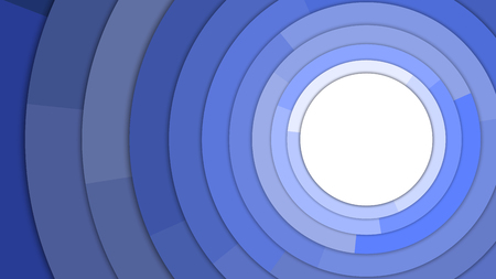 Blue Tone Color Stacked Circles in Modern Style with Copy Space Abstract Background Vector Illustrationのイラスト素材
