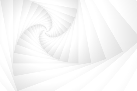 White Stack Spiral Tunnel Abstract Background Vector Illustrationのイラスト素材