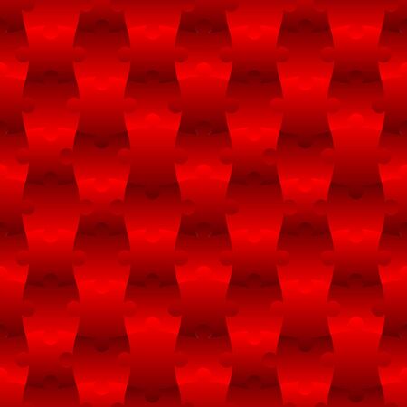 3D Red Jigsaw Gradient Tile Seamless Pattern Background Vector Illustrationのイラスト素材