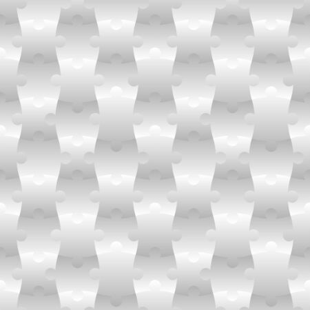 3D White Jigsaw Gradient Tile Seamless Pattern Background Vector Illustrationのイラスト素材