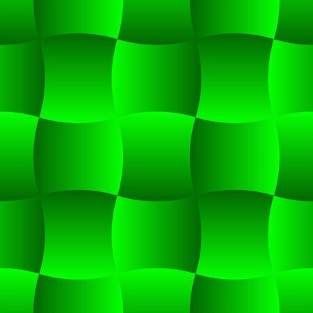 3D Green Curve Gradient Tile Seamless Pattern Background Vector Illustrationのイラスト素材