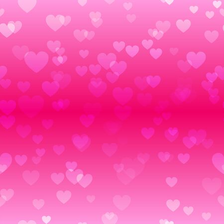 Heart Seamless Pattern Pink Background Vector Illustrationのイラスト素材