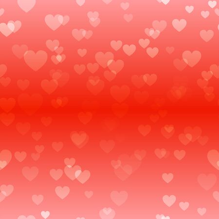 Heart Seamless Pattern Red Orange Background Vector Illustrationのイラスト素材