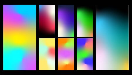 Colorful Gradient Abstract Background for Smartphone Vector Illustration