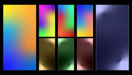Colorful Gradient Abstract Background for Smartphone Vector Illustration