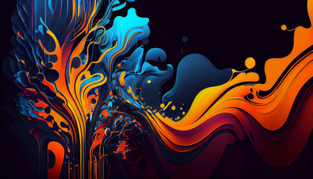 The Future is Now: An Abstract Design for Innovative Ideas, Abstract Innovations: A Background for Creative and Disruptive Ideas, Innovation in Color: Next-Level Ideas, Genetive AIの写真素材