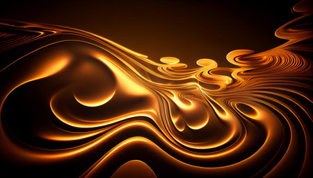 A Luminous Radiant Ripples Abstract Background, Generative AI, Illustration, This luminous abstract background, features radiant ripples that shimmer and sparkle.の写真素材