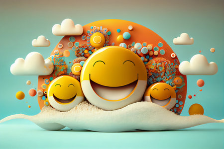 Biggest Smile, Life is Good Celebrating Joy and Happy, The Pursuit of Happiness A Vibrant...