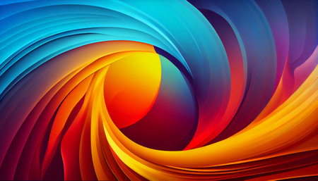 a digital artwork a smooth transition of different shades and variations of colors that are blended together in a gradient. creating a unique and dynamic effect that is both vibrant and lively.の素材