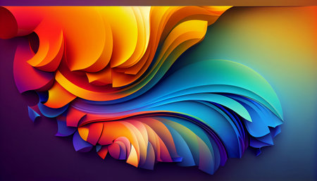 a digital artwork a smooth transition of different shades and variations of colors that are blended together in a gradient. creating a unique and dynamic effect that is both vibrant and lively.の素材