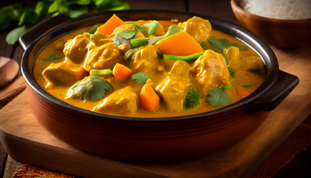 Curry is beautiful and vibrant colors as well as its complex blend of spices. curries is a thick and fragrant sauce  which is then flavored with a blend of spicesの素材