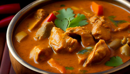 Curry is beautiful and vibrant colors as well as its complex blend of spices. curries is a thick and fragrant sauce  which is then flavored with a blend of spicesの素材