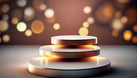a luxurious stand designed to highlight high-value products with elegance and opulence stunning background add glamour and sophistication, making it ideal for showcasing luxury goodsの素材