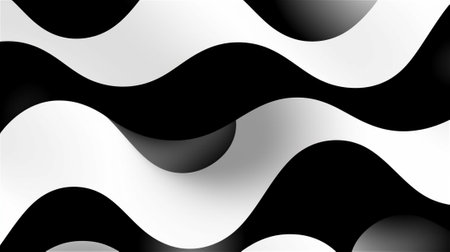 a minimalist abstract pattern in black and white, perfect for social media posts on lifestyle or travel. The clean lines and simple shapes create a modern and sophisticated lookの素材