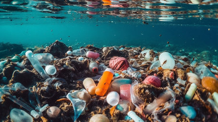 Through striking imagery, it highlights the heartbreaking consequences of single-use plastics, from entangled sea creatures to polluted habitats.の素材