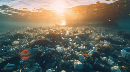 Through striking imagery, it highlights the heartbreaking consequences of single-use plastics, from entangled sea creatures to polluted habitats.の素材