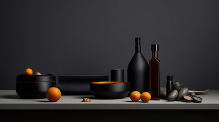 the art of minimalist product photography, where the emphasis is on highlighting the inherent simplicity and elegance of various products through carefully composed minimalistic arrangements.の素材