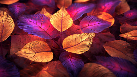 explore the hidden world beneath the surface of leaves and petals. the intricate patterns and textures that are typically overlooked come to life. The delicate veins and tiny imperfectionsの素材