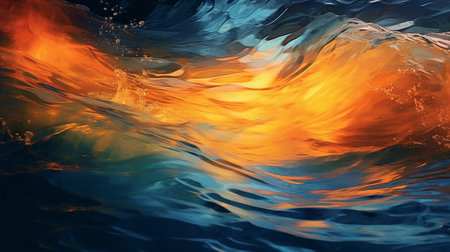 captures the graceful and fluid motion of water ripples through the technique of motion blur. The longer exposures transform the ripples into mesmerizing streaks of light and colorの素材