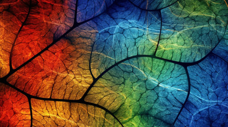 the intricate network of veins found in a leaf, showcasing the life-giving systems that sustain plants. symbolize the vital flow of nutrients and water, essential for the plant's growth and survival.の素材