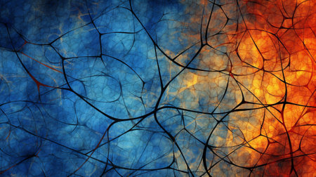 the intricate network of veins found in a leaf, showcasing the life-giving systems that sustain plants. symbolize the vital flow of nutrients and water, essential for the plant's growth and survival.の素材