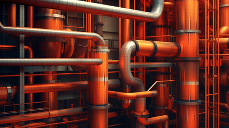 the intriguing interplay between organic shapes and geometric patterns within industrial environments. Seek out scenes where the raw, organic forms of nature and the structuredの素材