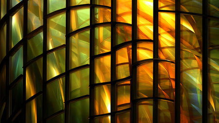 a dynamic display of abstract patterns and captivating shadows. the beauty of how light dances through glass, revealing intricate and unique designs that captivate the viewer's imagination.の素材