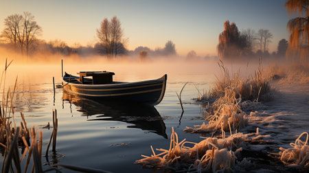 Immerse yourself in the enigmatic beauty of hidden marshlands, where nature's secrets unfold amidst a mystical atmosphere. Capture the ethereal ambiance that emerges during misty morningsの素材