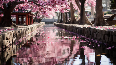 the vibrant blossoms, delicate petals, fresh greenery, and signs of new life that emerge during this transformative season. The colors and textures in the frame evoke a sense of rejuvenationの素材