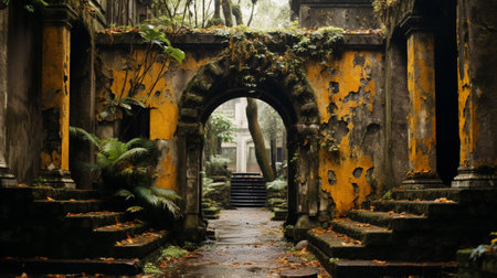 Explore secret gardens, tucked-away courtyards, and tranquil alleyways lined with trees, capturing the captivating beauty of these urban sanctuaries that offer respite from the hustle of city life.の素材