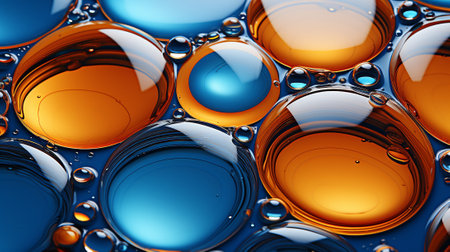abstract patterns formed by the vibrant flow and movement of liquid or paint. The image showcases a dynamic interplay of colors and textures, creating a visual spectacle of fluid motion frozen in timeの素材