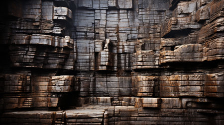 the enchanting beauty of rock formations found within a breathtaking national park. The photograph captures the intricate textures and vibrant colors that have been sculpted over millenniaの素材