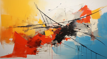 The interplay of vivid hues and fluid forms evokes the electrifying moment of discovery and innovation. your own imaginative spark as you explore the boundless realm of inventive thinking.の素材