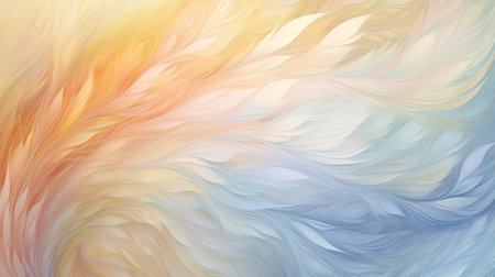 This abstract pattern captures the ethereal essence of Christmas with its delicate waves of angel feathers. The flowing and intertwined feathers create a sense of movement and grace.の素材
