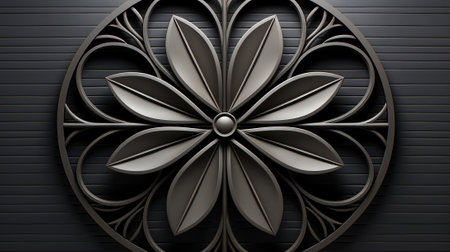 symmetrical in geometric abstraction art. We skillfully blend symmetry and asymmetry to create a captivating and balanced composition. the beauty of circular forms as they harmoniously interactの素材