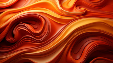 the dynamic world of abstract art by using vibrant reds, yellows, and oranges to convey energetic emotions through captivating swirling patterns. Immerse yourself in a burst of colors and movementの素材