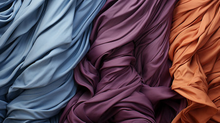 the art of fabric fusion, a creative technique that involves adhering various fabric swatches onto your canvas and enhancing their texture with paint. endless possibilities of this tactile art form.の素材