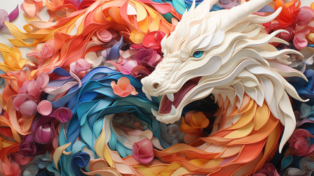 a mesmerizing world of abstract art as we unveil enchanting patterns that capture the ethereal essence of legendary creatures. These stunning artworks are transport you to a realm of mythical wonder.の素材