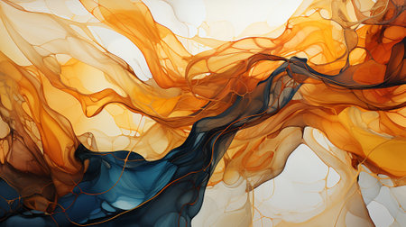 Dive into a world of vivid colors, fluid movements, and the calming essence of the sea. Explore this stunning artwork that brings the ocean's spirit to life on canvas.の素材